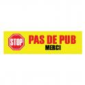 stop pas de pub publicité boite lettres sticker autocollant logo 3