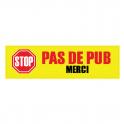 stop no pub pubblicità cassetta postale adesivo decalcomania logo 3