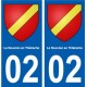 02 Le Nouvion-en-Thiérache ville autocollant plaque sticker