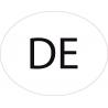 Allemagne Deutschland Germany DE vignette pays autocollant EU Europe ovale code pays voiture auto sticker 88