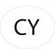 Chypre Cyprus CY vignette pays autocollant EU Europe ovale code pays voiture auto sticker logo72