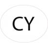 Chypre Cyprus CY vignette pays autocollant EU Europe ovale code pays voiture auto sticker logo72