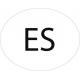 Espagne España Spain ES vignette pays autocollant EU Europe ovale code pays voiture auto sticker logo75