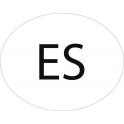Espagne España Spain ES vignette pays autocollant EU Europe ovale code pays voiture auto sticker logo75