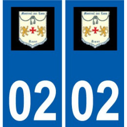02 Montreuil-aux-Lions logo ville autocollant plaque sticker