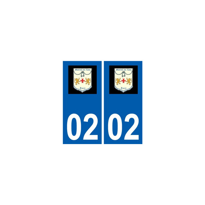 02 Montreuil-aux-Lions logo ville autocollant plaque sticker