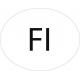 Finlande Finland Tasavalta FI vignette pays autocollant EU Europe ovale code pays voiture auto sticker logo77