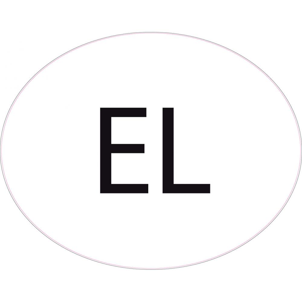 logotipo de groland etiqueta engomada de la etiqueta engomada adhesiva GRD