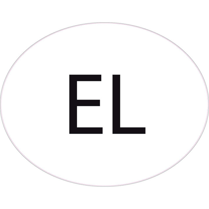 Grèce Greece Hellas EL vignette pays autocollant EU Europe ovale code pays voiture auto sticker logo79