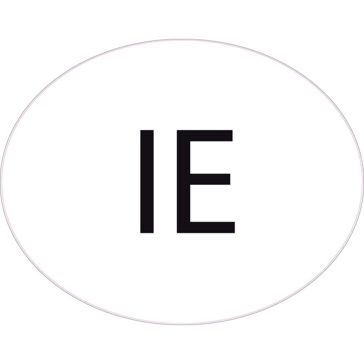 Irlande Ireland Éire IE vignette pays autocollant EU Europe ovale code pays voiture auto sticker logo81