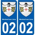 02 Montreuil-aux-Lions ville autocollant plaque sticker