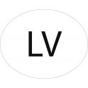 Lettonie Latvia Latvijas LV vignette pays autocollant EU Europe ovale code pays voiture auto sticker logo83