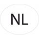 Pays-Bas Nederland Netherlands NL vignette pays autocollant EU Europe ovale code pays voiture auto sticker logo87