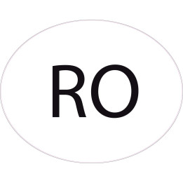 Roumanie România Romania RO vignette pays autocollant EU Europe ovale code pays voiture auto sticker logo92