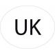 Royaume-Uni United Kingdom UK vignette pays autocollant ovale code pays voiture auto sticker logo65