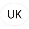 Royaume-Uni United Kingdom UK vignette pays autocollant ovale code pays voiture auto sticker logo65