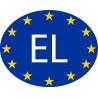logotipo de groland etiqueta engomada de la etiqueta engomada adhesiva GRD