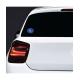 Pologne Polska Poland PL vignette pays autocollant drapeau EU Europe ovale code pays voiture auto sticker logo21