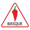 Piment d'Espelette Pays Basque triangle attention autocollant adhésif sticker logo15