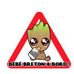 Bébé à bord Groot Bretagne drapeau breton auto voiture autocollant adhésif sticker logo237