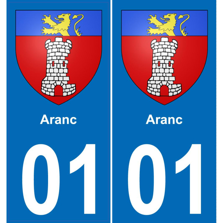 01 Aranc blason autocollant plaque stickers ville