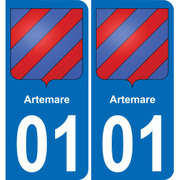 01 Artemare wappen aufkleber typenschild aufkleber stadt