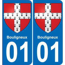 01 Bouligneux coat of arms sticker plate stickers city