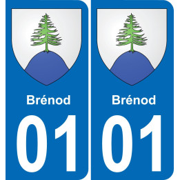 01 Brénod wappen aufkleber typenschild aufkleber stadt