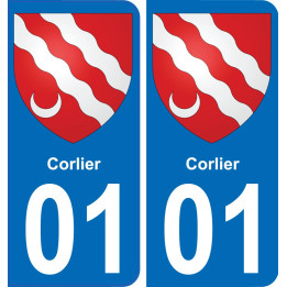 01 Corlier wappen aufkleber typenschild aufkleber stadt