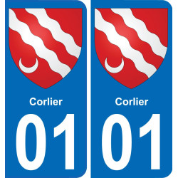 01 Corlier stemma adesivo piastra adesivi città
