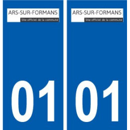 01 Ars-sur-Formans logo ville autocollant plaque sticker
