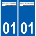 01 Ars-sur-Formans logo ville autocollant plaque sticker