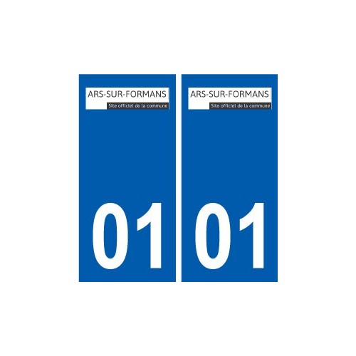 01 Ars-sur-Formans logo ville autocollant plaque sticker