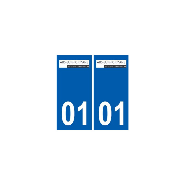 01 Ars-sur-Formans logo ville autocollant plaque sticker