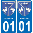 01 Domsure stemma adesivo piastra adesivi città