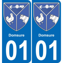 01 Domsure stemma adesivo piastra adesivi città