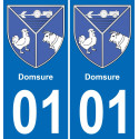 01 Domsure stemma adesivo piastra adesivi città
