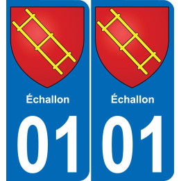01 Échallon wappen aufkleber typenschild aufkleber stadt