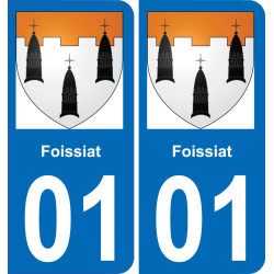 01 Foissiat stemma adesivo piastra adesivi città