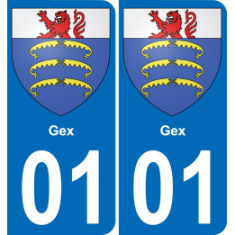 01 Gex wappen aufkleber typenschild aufkleber stadt