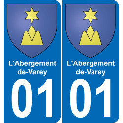 01 L'Abergement-de-Varey stemma adesivo piastra adesivi città