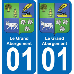 01 Le Grand-Abergement stemma adesivo piastra adesivi città