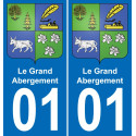 01 Le Grand-Abergement wappen aufkleber typenschild aufkleber stadt