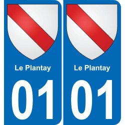 01 Le Plantay stemma adesivo piastra adesivi città