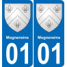 01 Mogneneins stemma adesivo piastra adesivi città