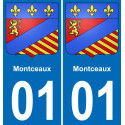 01 Montceaux wappen aufkleber typenschild aufkleber stadt