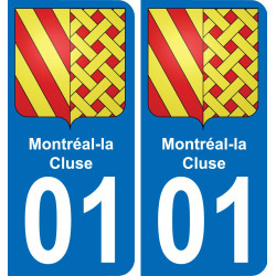 01 Montréal-la-Cluse stemma adesivo piastra adesivi città