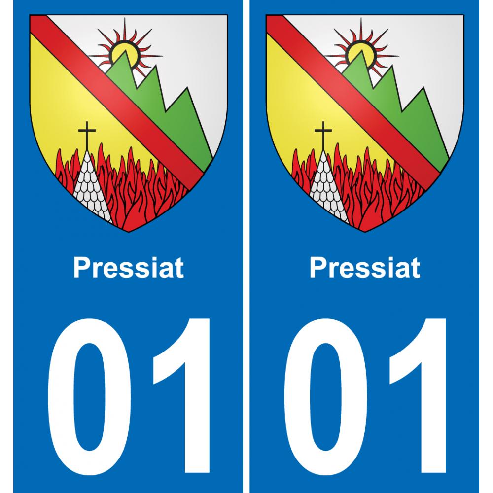 01 Pressiat escudo de armas de la etiqueta engomada de la placa de pegatinas de la ciudad