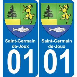 01 Saint-Germain-de-Joux blason autocollant plaque stickers ville