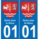 01 Saint-Jean-le-Vieux coat of arms sticker plate stickers city